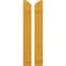 Ekena Millwork Americraft 2-Board (2 Batten) Wood Joined Board-n-Batten Shutters w/Ellipt Top, ARW101BE207X77TUH, PR ARW101BE207X77TUH - alternate 1